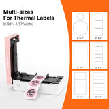 Rongta Bluetooth Shipping Label Printer, Wireless 4x6 Thermal Label Printer for Shipping Packages, Pink