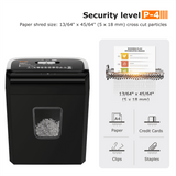 Bonsaii 8-Sheet Cross-Cut Paper Shredder, 3.4-Gallon Bin - view 6