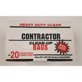Primrose Plastics Contractor Trash Bags 42Gal Heavy Duty 3 Mil Black 20PACK