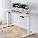 CometMin Dual-Motor Electric Standing Desk, 63 x 30 in, White