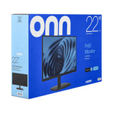 onn 22" FHD (1920 x 1080p) 100hz Office Monitor with 6 ft HDMI Cable, Black