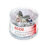 ACCO Binder Clips, Assorted Sizes & Colors, 90-Count (3-Pack)