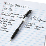 Pen+Gear Retractable Ballpoint Pens, Medium 1.0mm, Black Ink, 8-Count