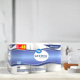 Great Value Soft & Strong Premium Toilet Paper, 12 Mega Rolls, 380 Sheets per Roll - view 6