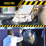 Ultrasac - Heavy Duty Extra Thick Contractor Bags, 42 Gallon, 32 x 44, 3 Mil, Black, 20 Count