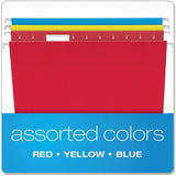 Pendaflex Hanging File Folders, Letter, Assorted Colors, 25 Pack - view 5