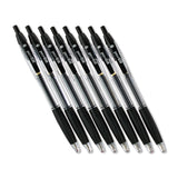 Pen+Gear Retractable Ballpoint Pens, Medium 1.0mm, Black Ink, 8-Count