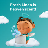 Angel Soft 2-Ply Toilet Paper, Fresh Linen Scented Tube, 12 Mega Rolls, 320 Sheets per Roll - view 4