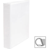 Business Source D-Ring View Binder, 1.5", Letter (8.5" x 11"), 375-Sheet Capacity, White