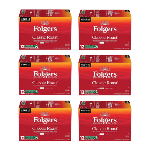 Folgers Classic Roast Coffee K-Cup Pods, Medium Roast, 84-Count