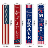 4th of July Decorations Patriotic Decor Pre-assembled Hanging Banners Memorial Day Flag Labor Veterans Armed Forces Military Homecoming Red White Blue Decorations