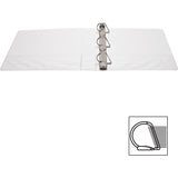 Business Source D-Ring View Binder, 1.5", Letter (8.5" x 11"), 375-Sheet Capacity, White