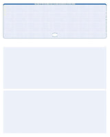 Blank Laser Checks, Top Position, Blue, 500 Count, Software Compatible