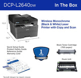 Brother Wireless DCP-L2640DW Compact Monochrome Multi-Function Laser Printer with Print, Copy and Scan, Duplex and Mobile Printing (Sold without manufacturer warranty)