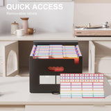 26-Pocket Accordion File Folder Organizer, A4/Letter Size, Expandable with A–Z Color Tabs