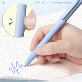 Retractable Gel Pens Set, 6 Assorted Colors, Fine Tip, Fast-Drying Ink (6-Pack)