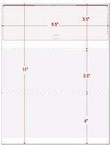 Blank Laser Top Check, 8.5" x 11", Maroon (Burgundy Linen), 500 Checks/Pack