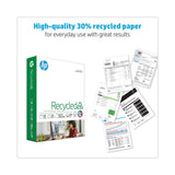 HP Office Recycled Paper, 8.5" x 11", 20 lb, 92 Bright, White, 10-Ream Carton (5,000 Sheets)