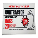 Primrose Plastics Contractor Trash Bags 42Gal Heavy Duty 3 Mil Black 20PACK