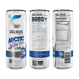 CELSIUS Sparkling Arctic Vibe, Functional Energy Drink 12 fl oz (Pack of 12)