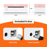 Rongta Bluetooth Shipping Label Printer, Wireless 4x6 Thermal Label Printer for Shipping Packages, Pink
