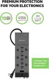 Belkin 12-Outlet Surge Protector Power Strip - view 2
