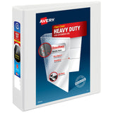 Avery Heavy Duty View Binder, 2", One Touch Slant Ring, White