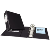 Avery Mini Binder, 2" Round Rings, Black