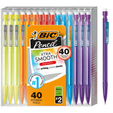 BIC Xtra-Smooth Mechanical Pencil, Medium Point (0.7mm), Perfect For The Classroom & Test Time, 40-Count