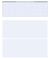 Blank Laser Checks, Top Position, Blue, 500 Count, Software Compatible