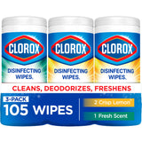 Clorox Bleach-Free Disinfecting and Cleaning Wipes, 35 Count Each, 3 Pack