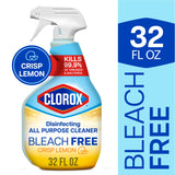 Clorox Disinfecting Bleach-Free All-Purpose Cleaner, Crisp Lemon, 32 fl oz
