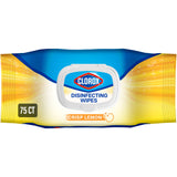 Clorox Disinfecting Cleaning Wipes Flex Pack, Bleach Free, Crisp Lemon, 75 Count