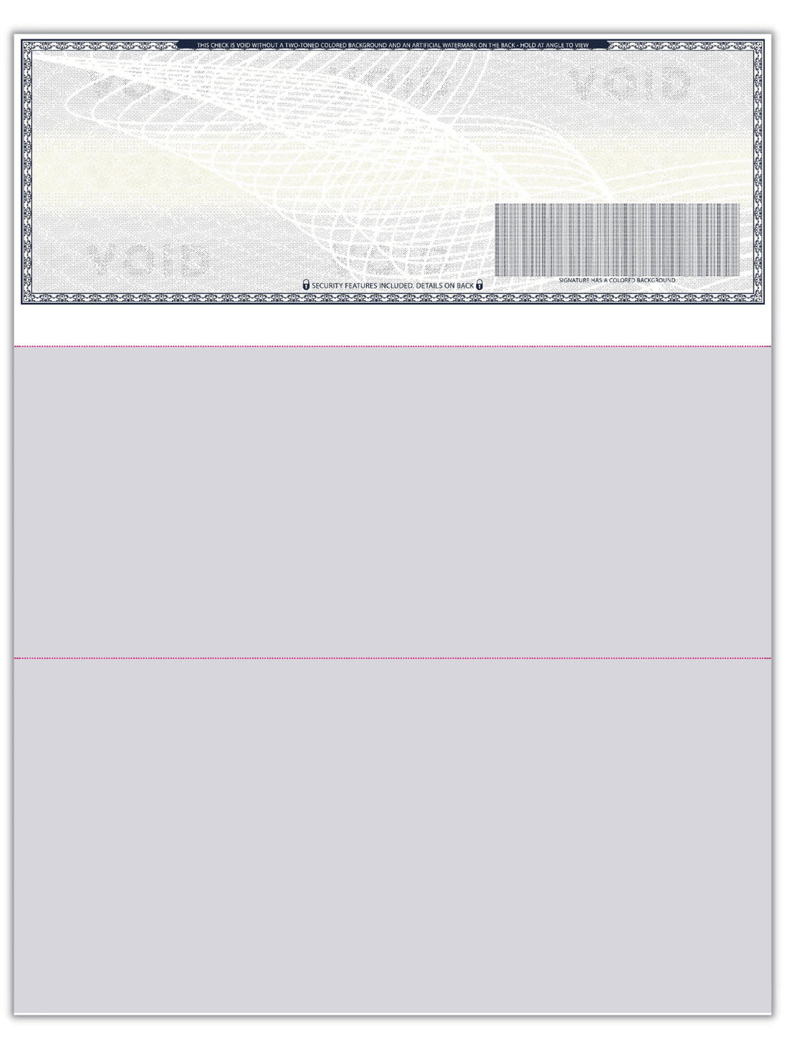 Compuchecks High Security Blank Check Stock, QuickBooks Compatible, Dark Blue Art Deco, 500 Count