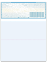 Compuchecks High Security Blank Check, Laser or Inkjet, 8.5" x 11", Light Blue, 500 Sheets