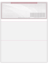 Compuchecks High Security Blank Check Stock, QuickBooks Compatible, Grey/Red Art Deco, 500 Count
