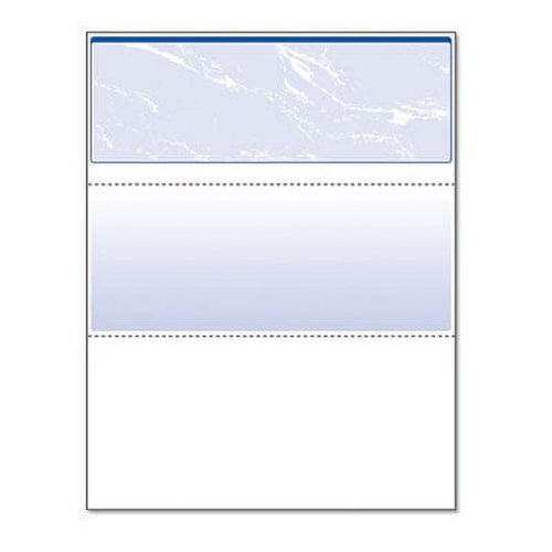 DocuGard Security Business Checks, 11 Features, 8.5 x 11, Blue Marble Top, 500/Ream