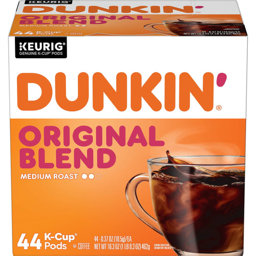 Dunkin’ Original Blend Medium Roast Coffee, Keurig K Cup Pods, 44 Count Box