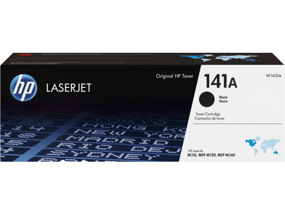 HP 141A Black Original LaserJet Toner Cartridge, ~950 pages, W1410A
