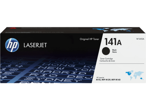 HP 141A Black Original LaserJet Toner Cartridge, ~950 pages, W1410A