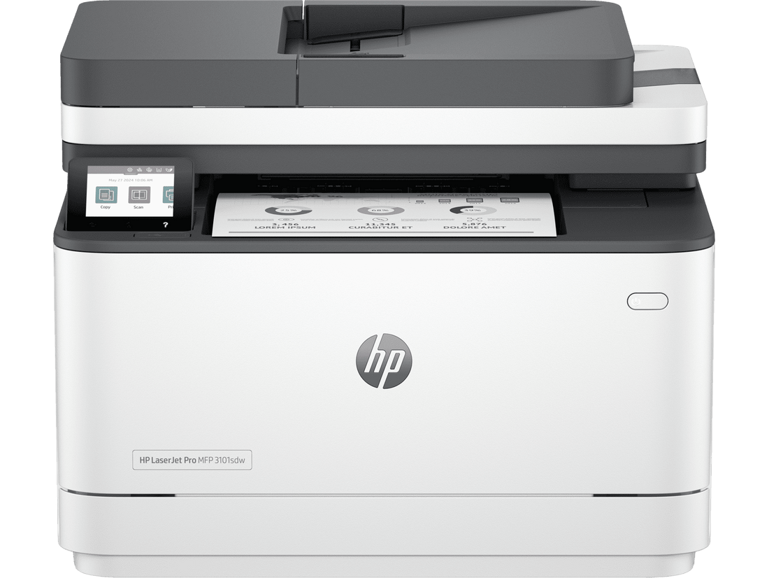 HP LaserJet Pro MFP 3101sdw Laser Printer, Black And White Mobile Print, Copy,