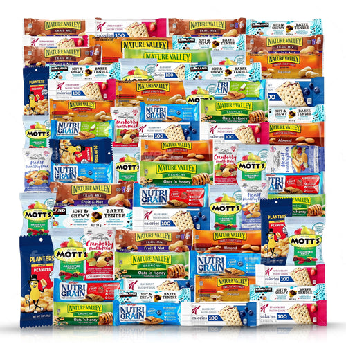 Healthy Snacks, Care Package 70 Count Premium Healthy Mixed Snack Box & Snacks Gift Variety Pack – Great for Home, Lunch
