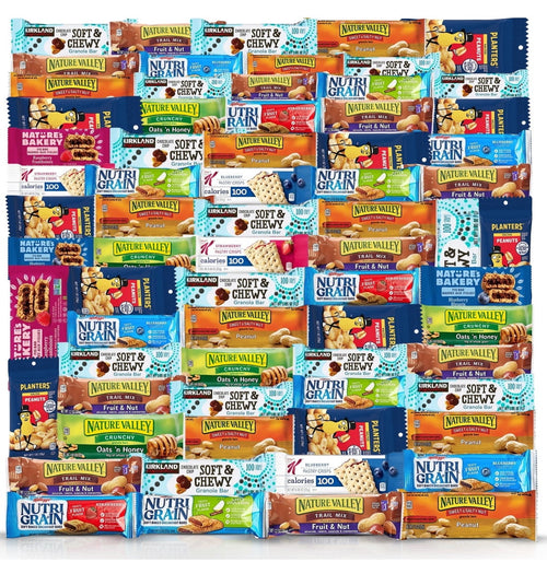Healthy Snacks, Care Package 70 Count Premium Healthy Mixed Snack Box & Snacks Gift Variety Pack – Great for Home, Lunches, Work, Grab and Go, Office, Meetings, – Breakfast Bars, Bulk Granola Bars