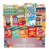 Jumbo Jumble Energy Snack Box (45 Count) Holiday Gift Care Package Snacks Variety Pack for Adults Teens Kids Men Women School College Office Birthday (Energy Set)