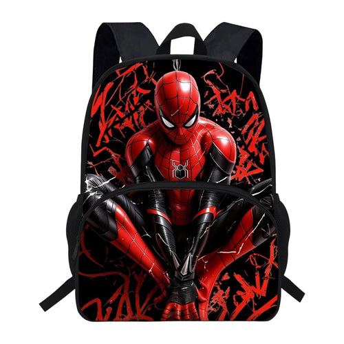 KUNPENG Spidey-Style Backpack, Large-Capacity Superhero Elementary School Bookbag