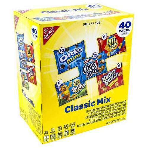 Nabisco Classic Mix Cookie & Cracker, Variety Pack, 40 pk.