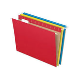 Pendaflex Hanging File Folders, Letter, Assorted Colors, 25 Pack