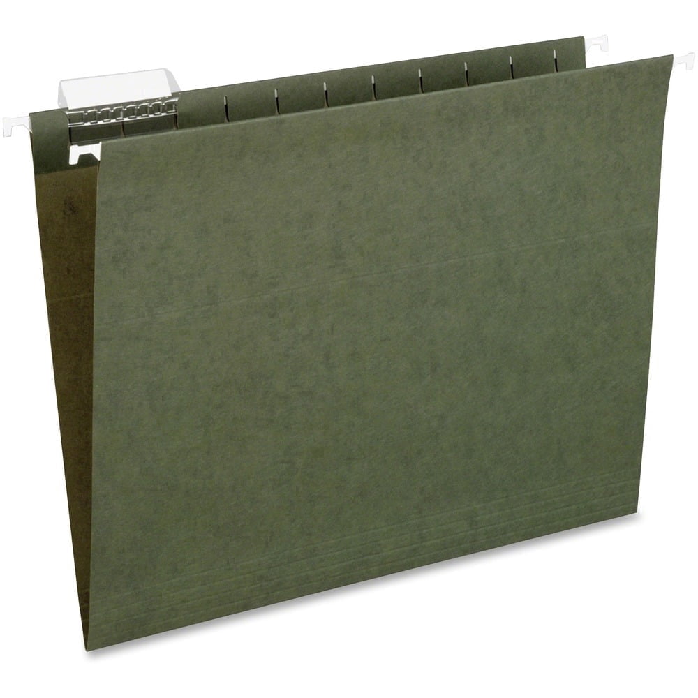 Pendaflex Recycled Hanging File Folders, Letter Size, Green, 25-Box
