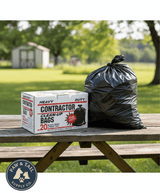 Primrose Plastics Contractor Trash Bags 42Gal Heavy Duty 3 Mil Black 20PACK