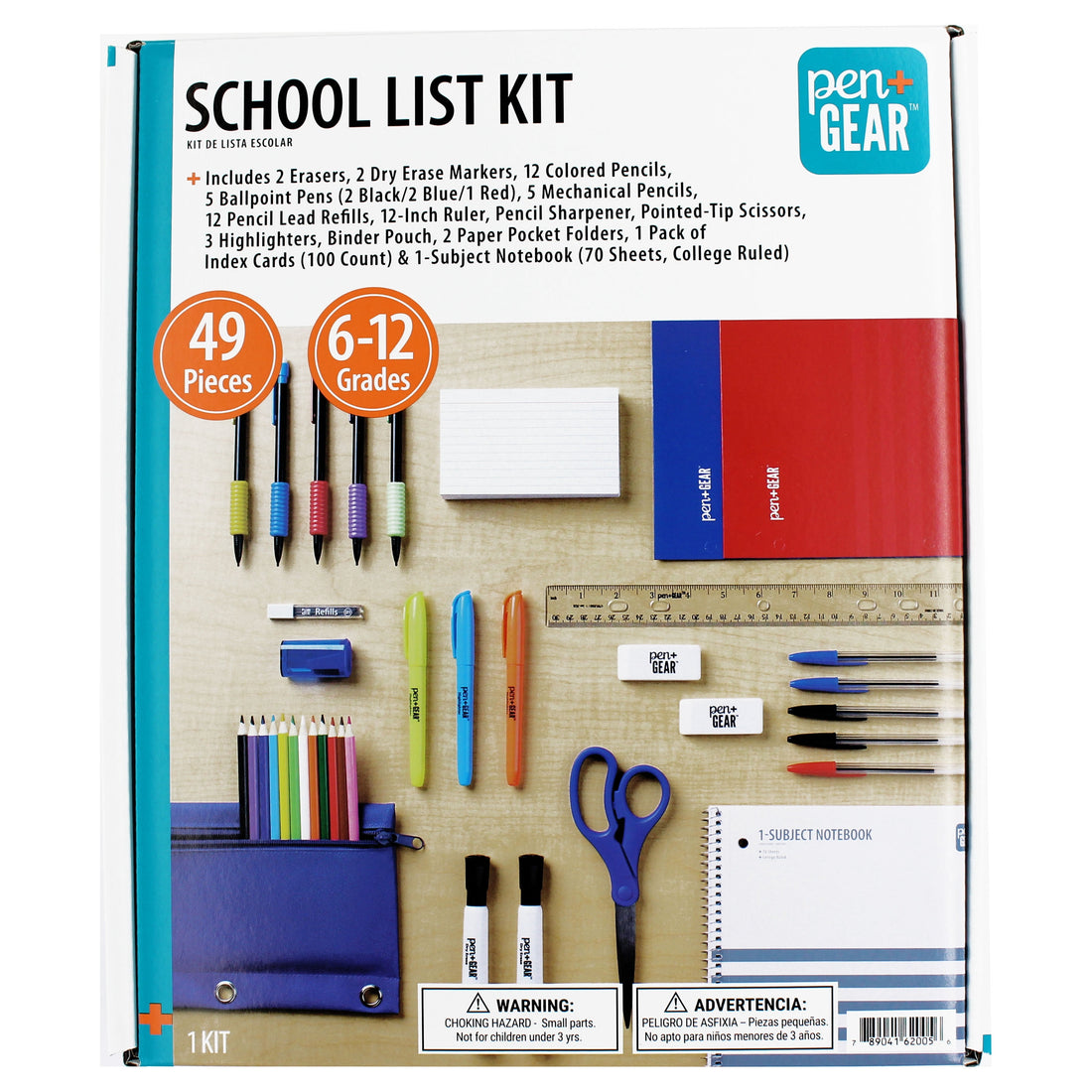 Pen+Gear 49-Piece Back to School Supply Kit